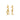PreOrder Baby Hoops 9mm Letra Gold
