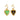 PreOrder Baby Hoops 9mm Letra Heart