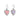 PreOrder Baby Hoops 9mm Letra Heart Plata