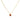 Cadena 1 Letra Heart Rojo