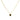 Cadena 1 Letra Heart Negro
