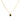 Cadena 1 Letra Heart Negro