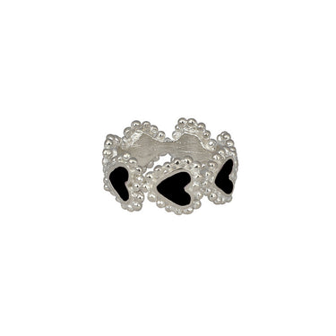 Anillo Beating Hearts Plata