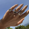 PreOrder Anillo Letra Heart Plata