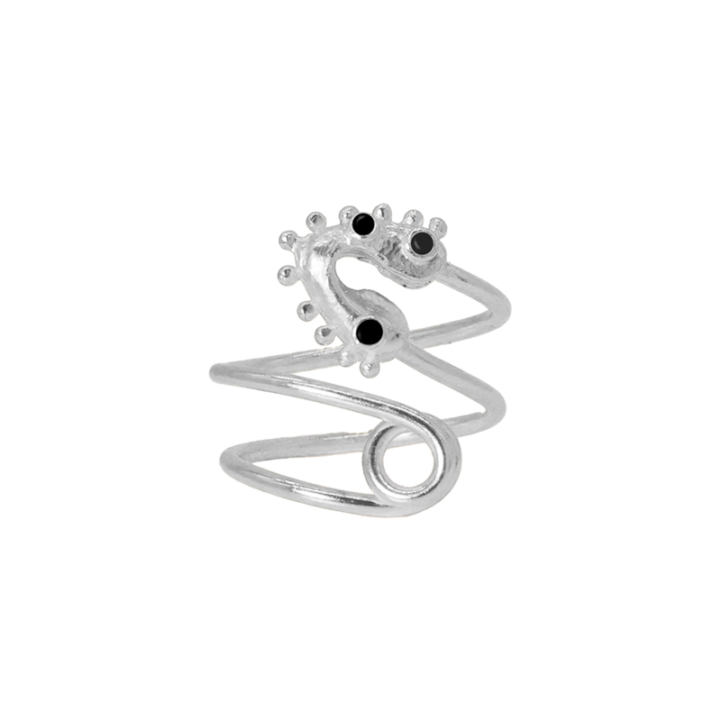 Anillo Clip Twirl Plata