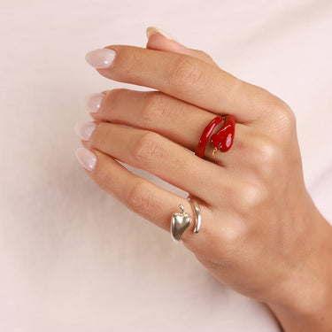 Chili Twirl Ring Silver