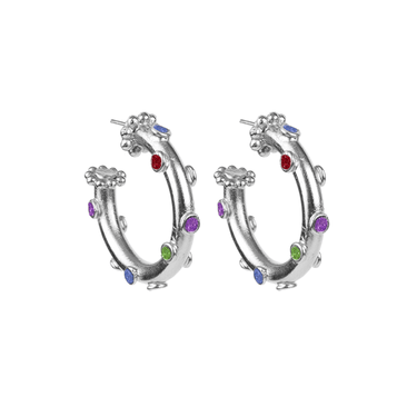 Candongas Trufa Baby Plata