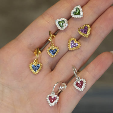 Topos Baby Beating Hearts Glitter Plata