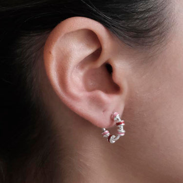 Candongas Hula Tiny Plata