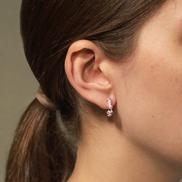 Candongas Hula Tiny Plata