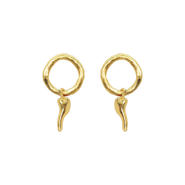 Spicy Chili Tiny Charm Earrings