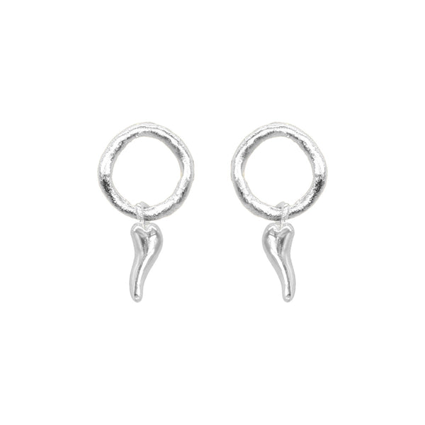 Aretes Spicy Chili Tiny Charm Plata