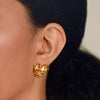 Trufa Heart Medium Studs