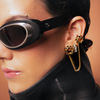 AsteroiDS Tiny Silver Hoops
