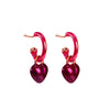 Steel Hearts Mini Hoops