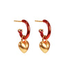 Steel Hearts Mini Hoops