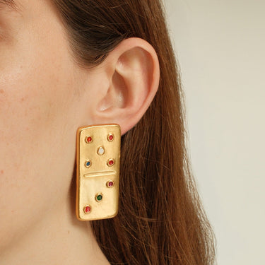 Aretes Dominó Medium