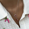 PreOrder Cadena 1 Letra Heart Plata
