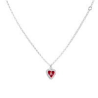 PreOrder 1 Letter Heart Chain Silver