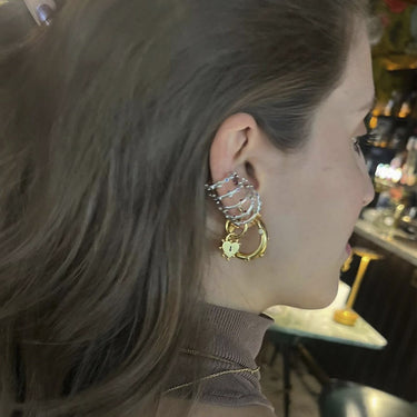 Twirl Trufa Glitter Silver Earcuff