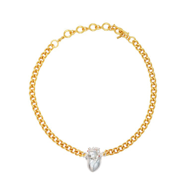 Choker Anatomik Gold & Silver