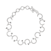 Choker Twirl Spikes Plata