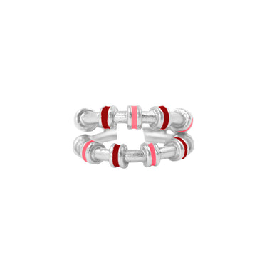 Double Hula Ring Silver