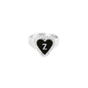 PreOrder Anillo Letra Heart Plata