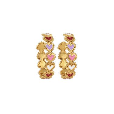 Beating Hearts Mini Hoops