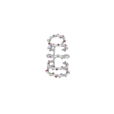 Twirl Trufa Glitter Silver Earcuff