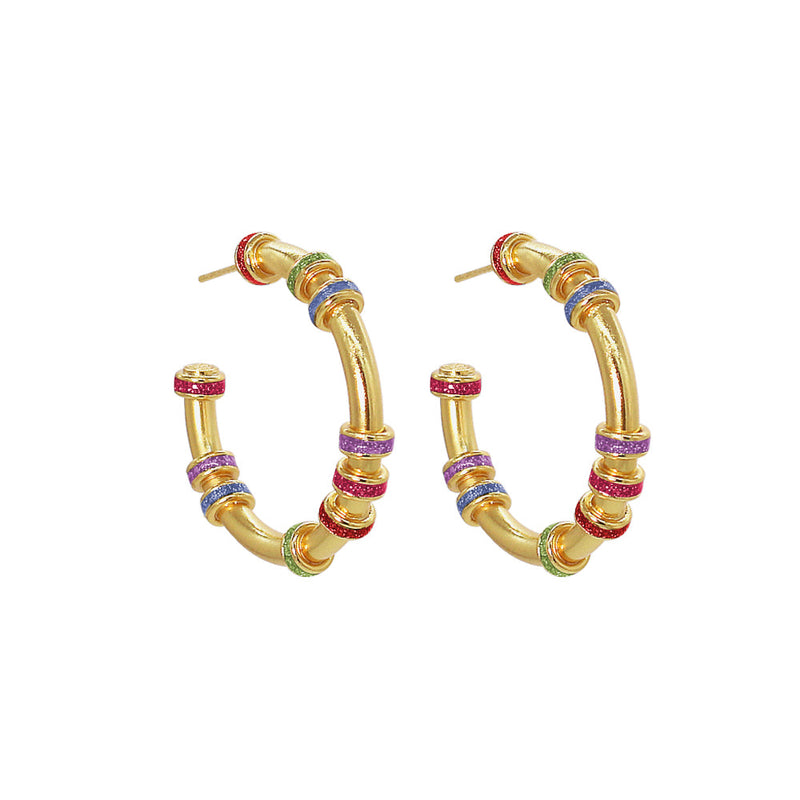 Mini Glitter Hoops
