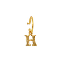 Baby hoop 9mm Gold Letter