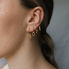PreOrder Baby Hoops 9mm Letra Gold