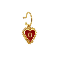 PreOrder Baby Hoops 9mm Heart Letter