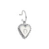 PreOrder Baby Hoops 9mm Letra Heart Plata