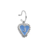 PreOrder Baby Hoops 9mm Letra Heart Plata