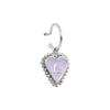 PreOrder Baby Hoops 9mm Letra Heart Plata