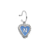 PreOrder Baby Hoops 9mm Letra Heart Plata