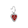 PreOrder Baby Hoops 9mm Letra Heart Plata