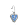 PreOrder Baby Hoops 9mm Letra Heart Plata