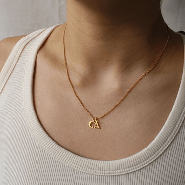 PreOrder Cadena 2 Letras Gold
