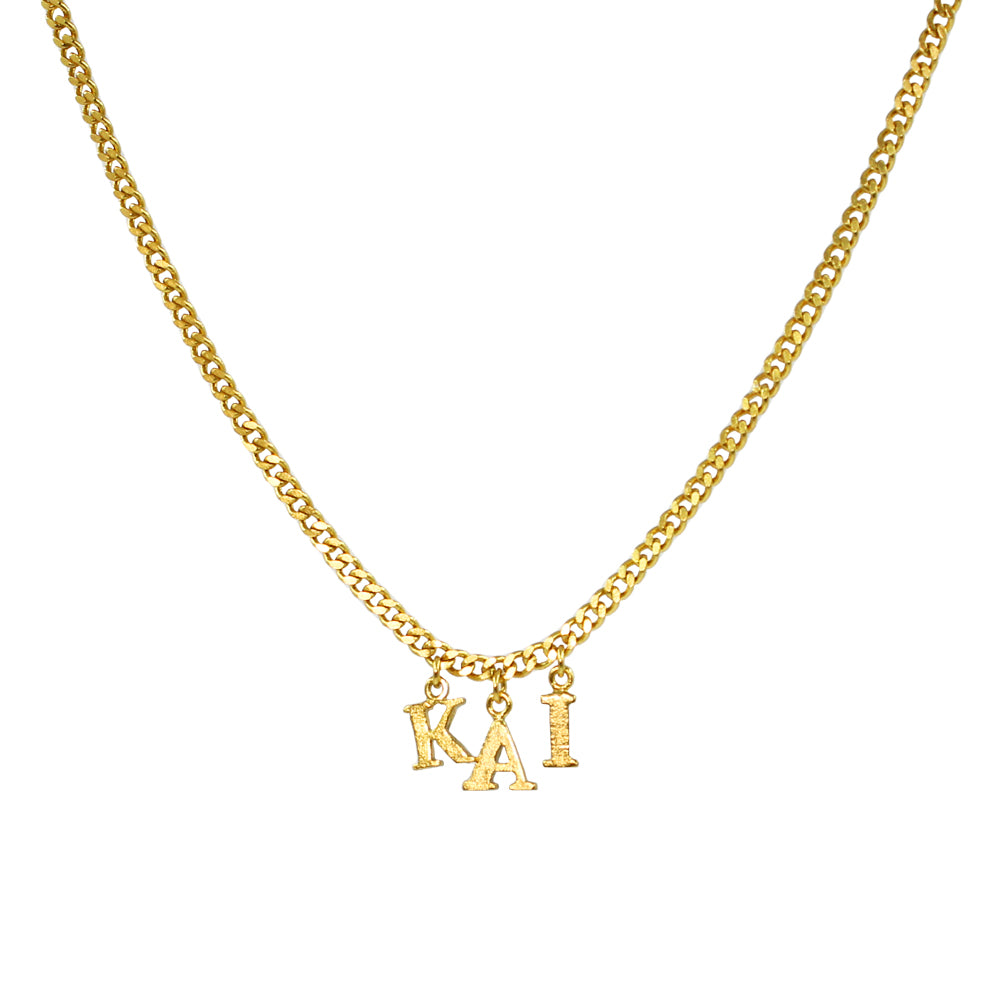 PreOrder 3 Letters Gold Chain – Daniela Salcedo