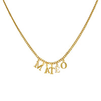 PreOrder 5 Letters Gold Chain