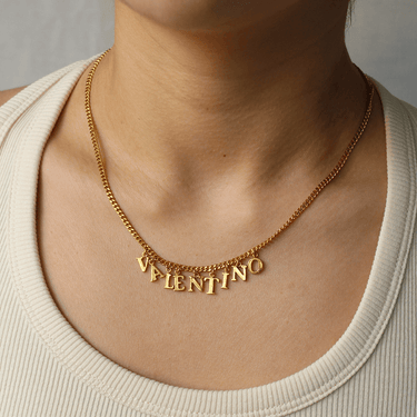 PreOrder Cadena 9 Letras Gold