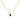 Cadena 1 Letra Heart Negro
